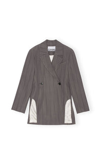 Blazer fluide à rayures - Black Stripes