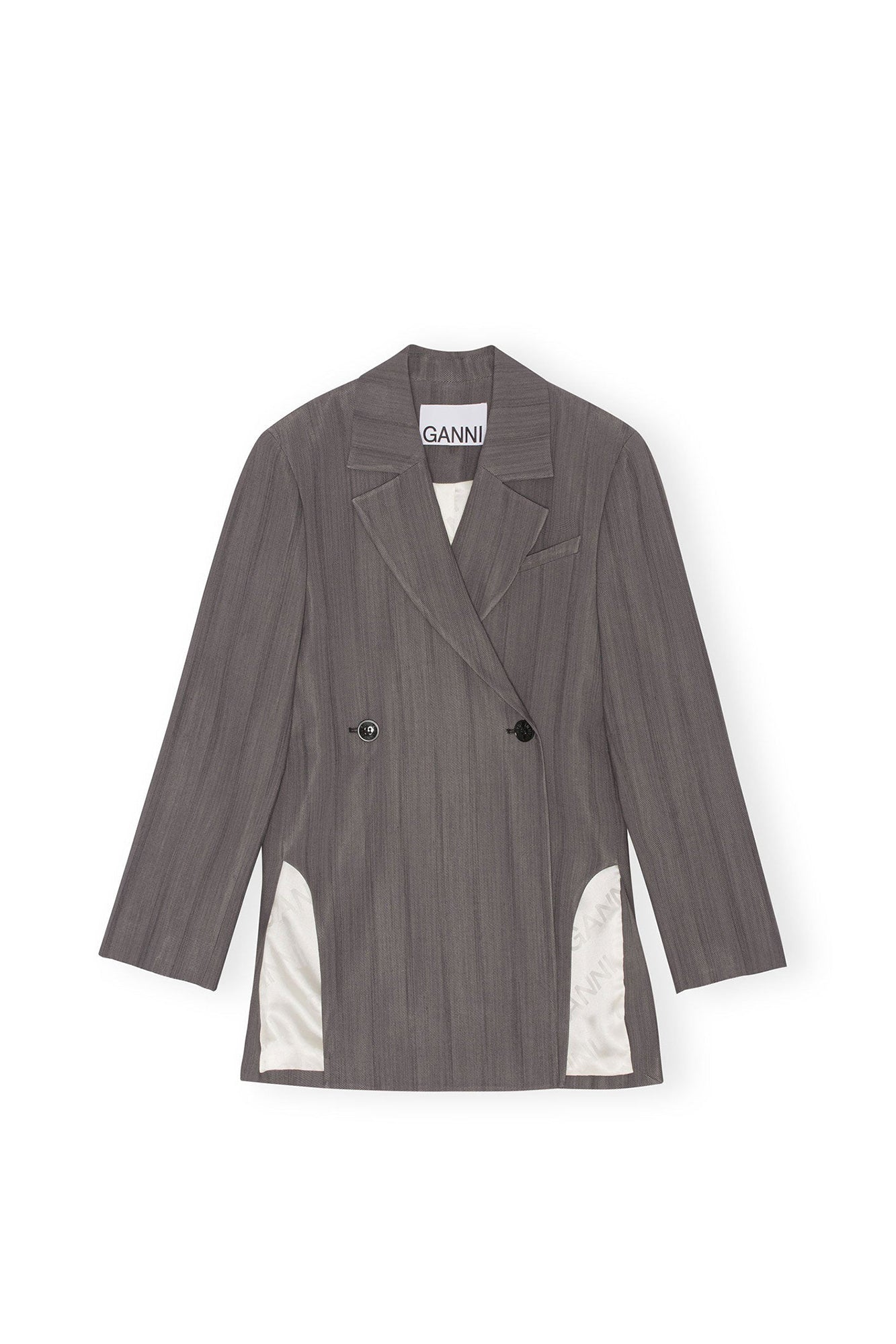 Blazer fluide à rayures - Black Stripes