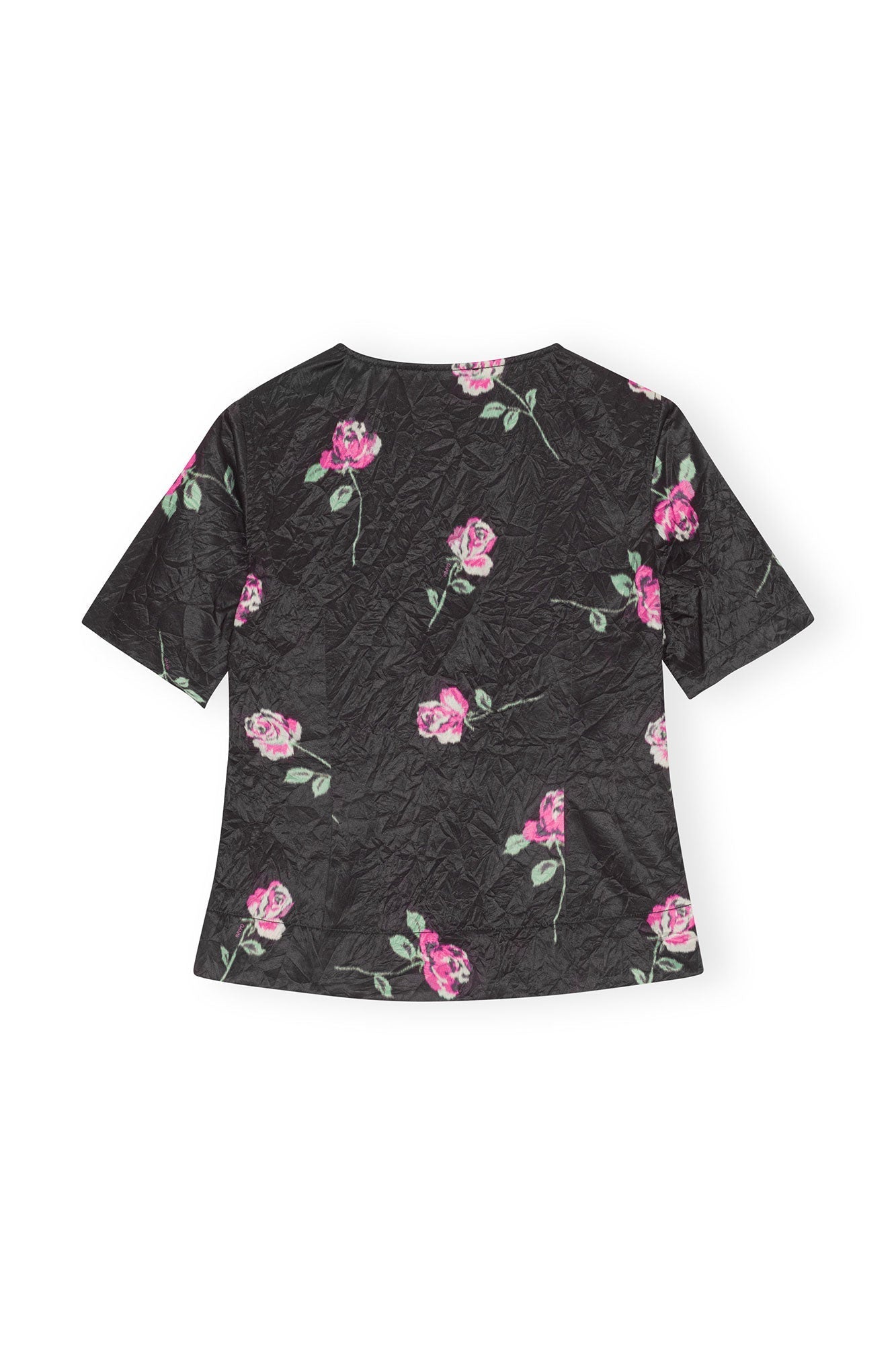 Blouse fluide en satin - Black