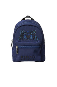 Tiger Canvas Mini Backpack - Navy Blue