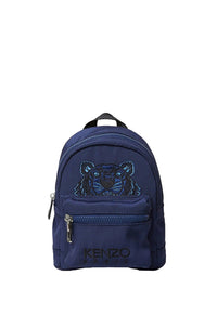 Tiger Canvas Mini Backpack - Navy Blue