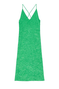 Robe fluide en satin - Bright Green