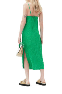 Robe fluide en satin - Bright Green