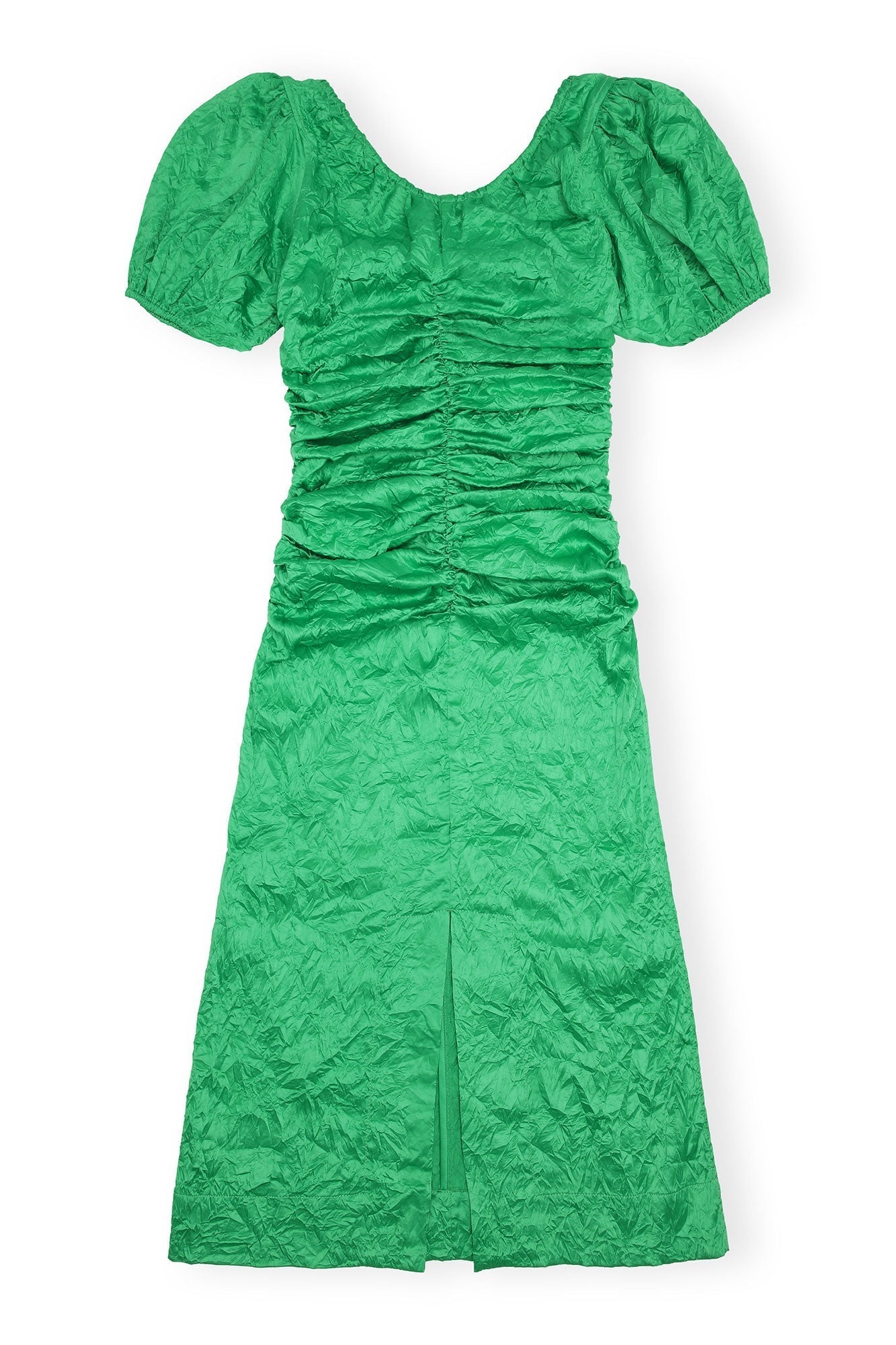 Robe midi fluide en satin - Bright Green