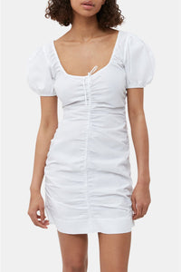 Robe courte en coton - Bright White