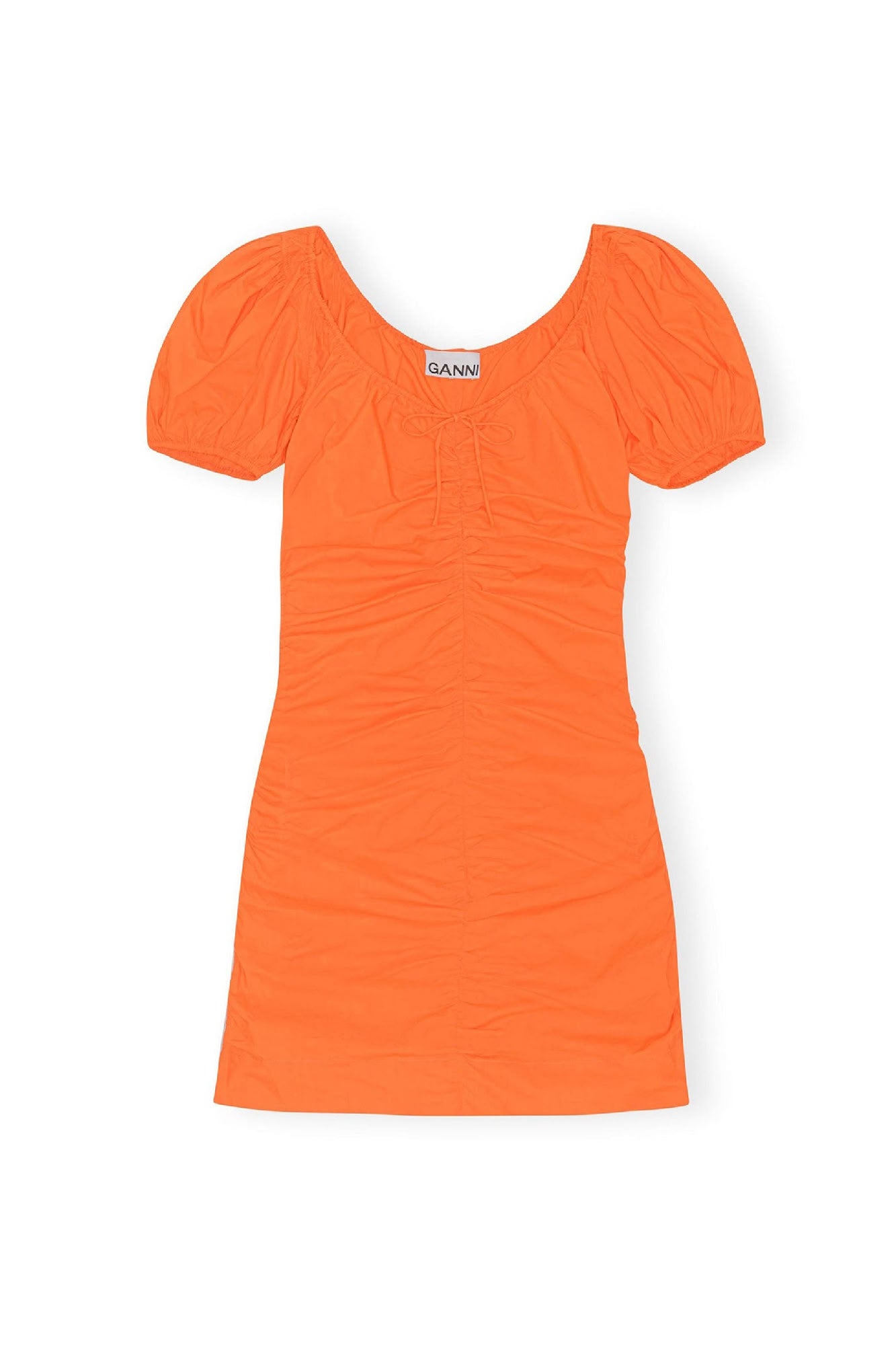 Robe courte en coton - Vibrant Orange