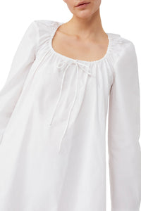 Robe courte à col carré - Bright White