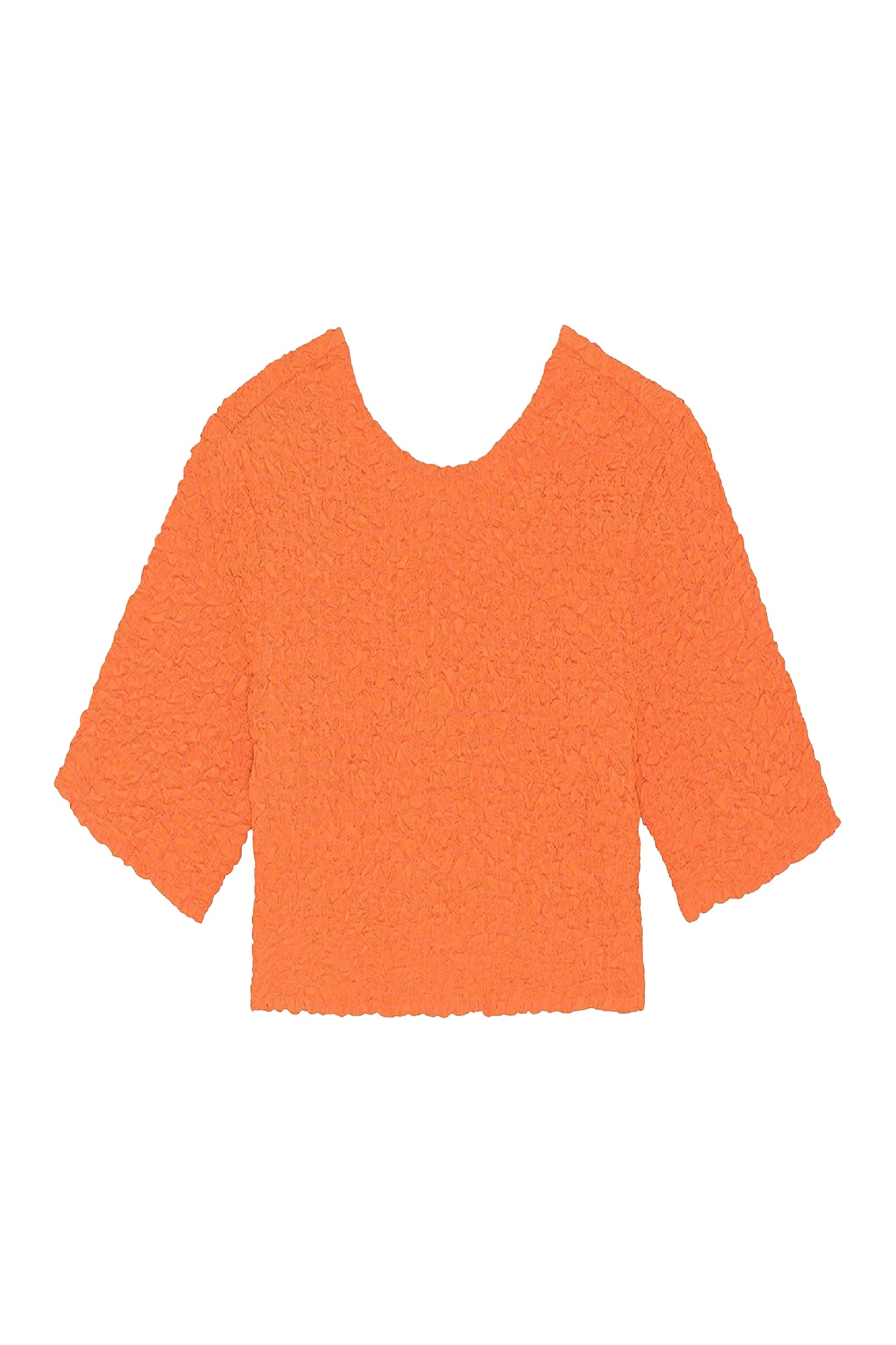 Top court smocké - Vibrant Orange