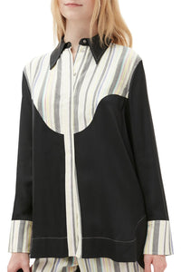 Chemise à rayures Mix Slub - Lily Green