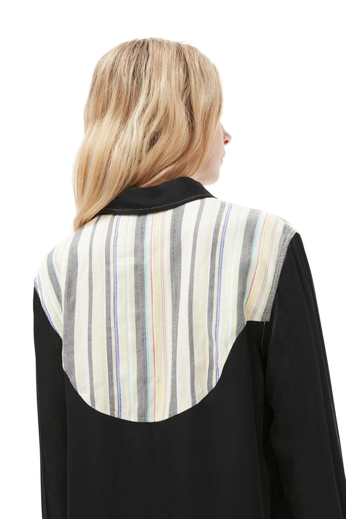Chemise à rayures Mix Slub - Lily Green