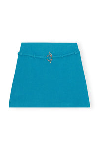Jupe courte en laine - Blue Curacao