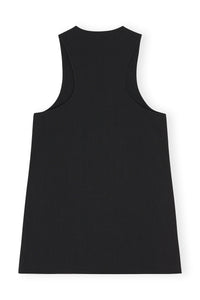 Top long sans manches en coton - Black