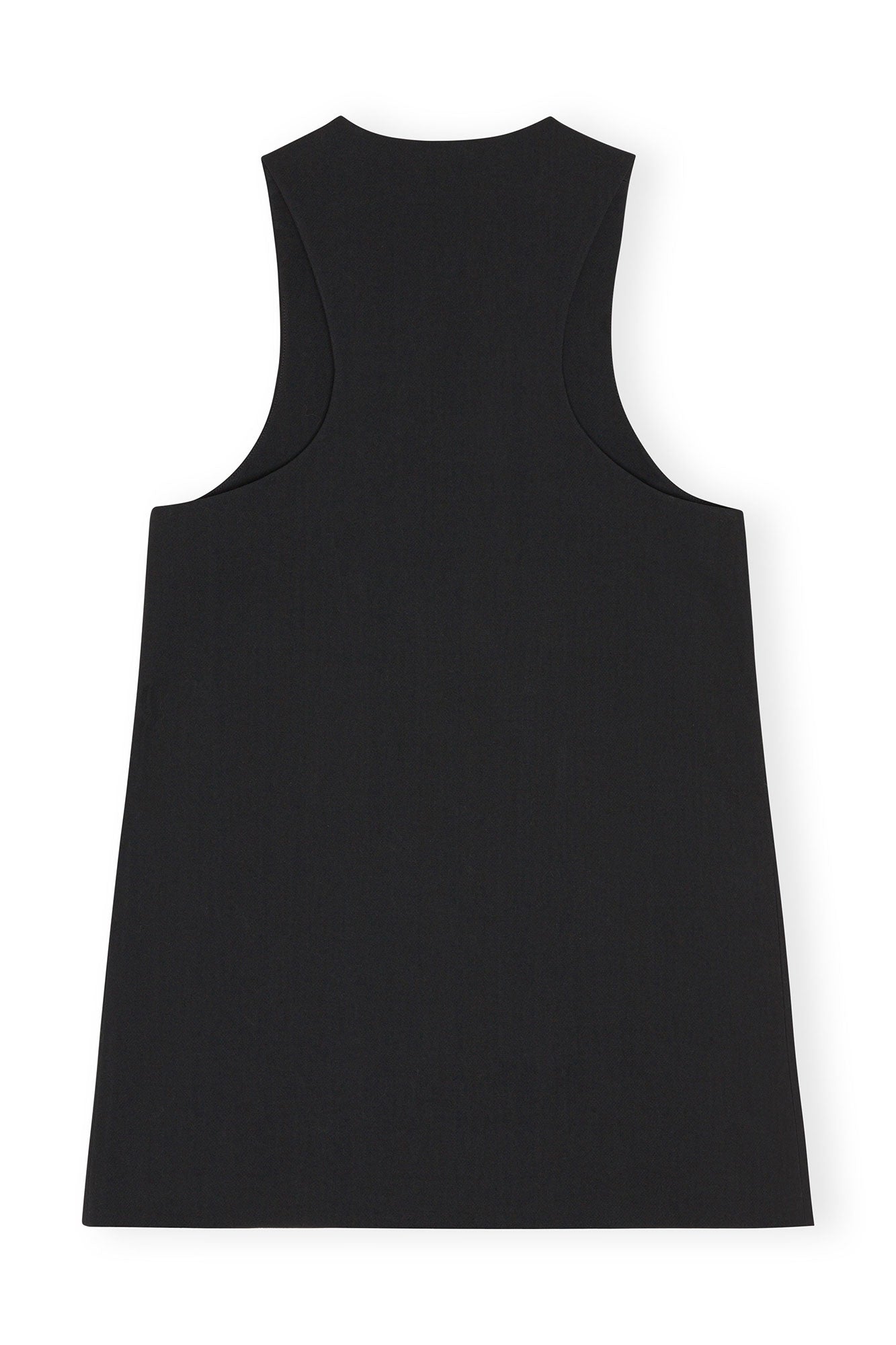 Top long sans manches en coton - Black