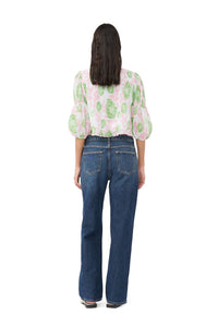 Blouse plissée et décollectée - Pink Tulle