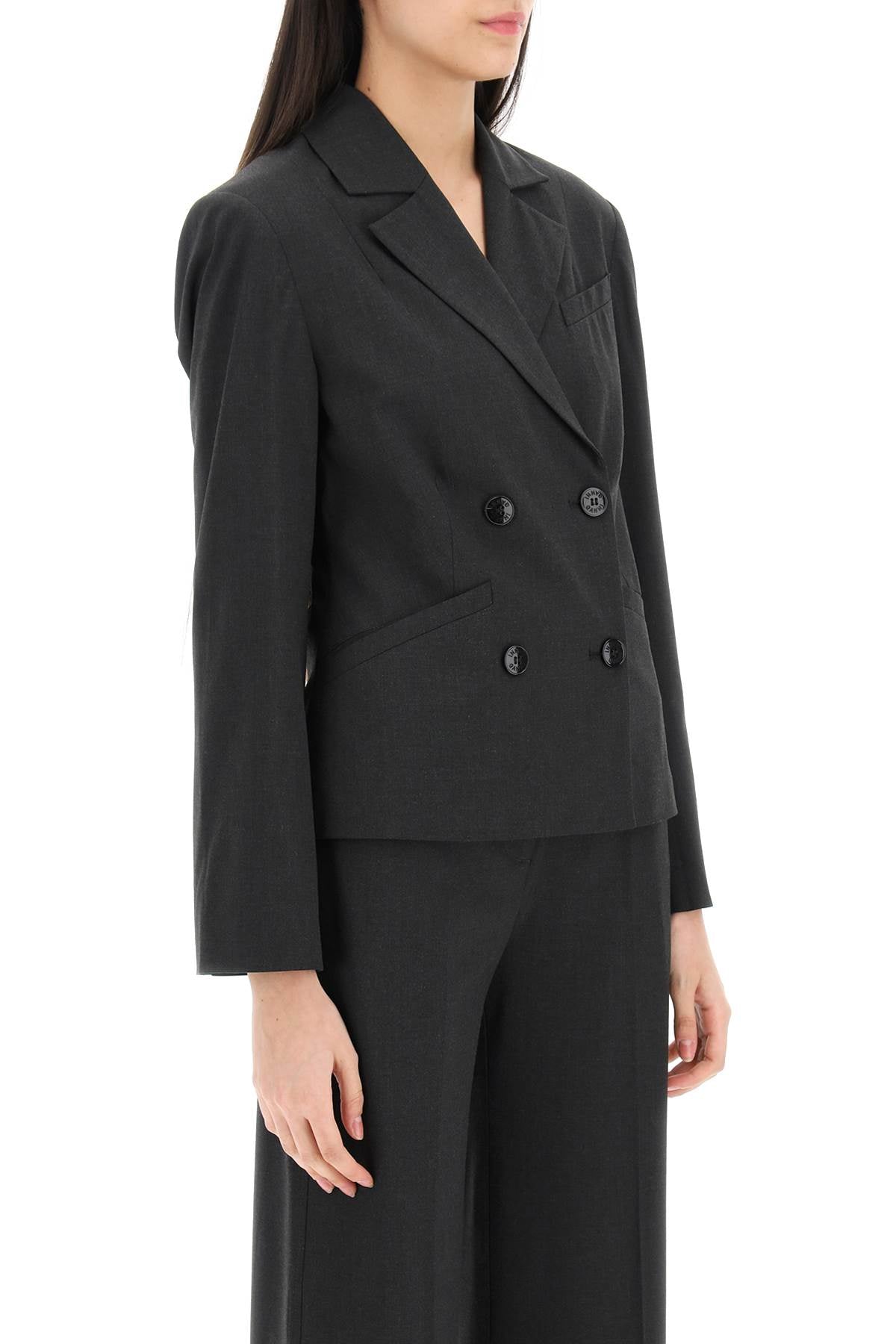 Blazer ajusté drapé - Phantom