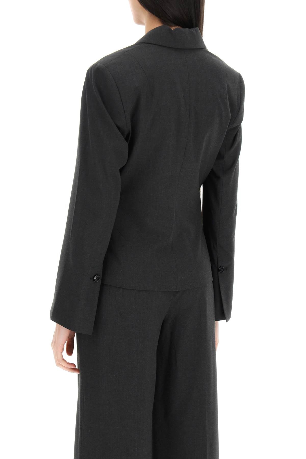 Blazer ajusté drapé - Phantom
