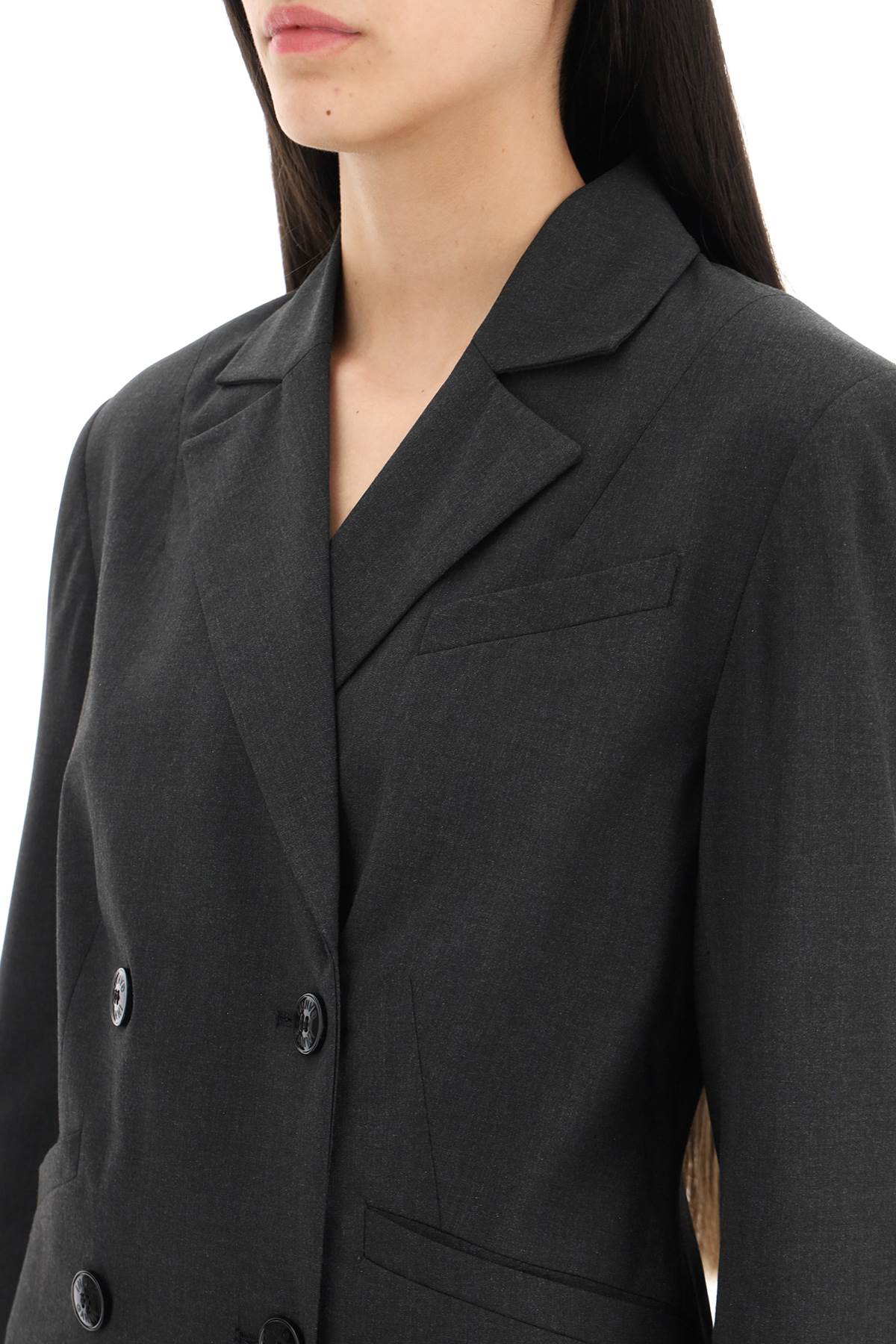 Blazer ajusté drapé - Phantom