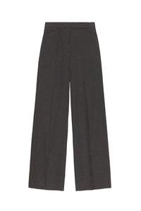 Mottled fluid mid-rise trousers - Phantom