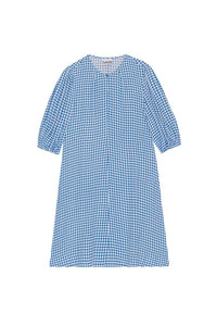 Robe courte en crêpe imprimé - Strong Blue
