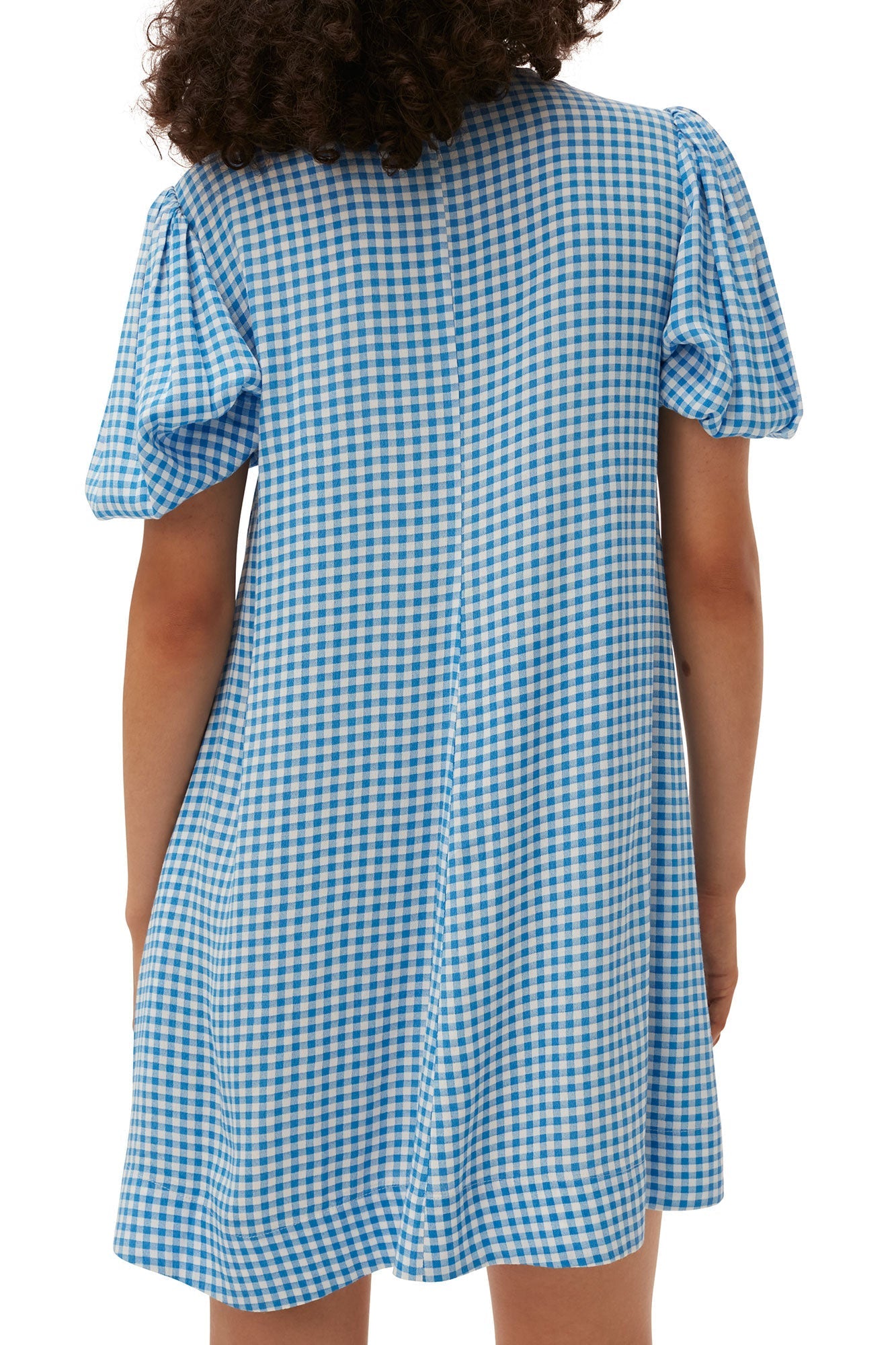 Robe courte en crêpe imprimé - Strong Blue