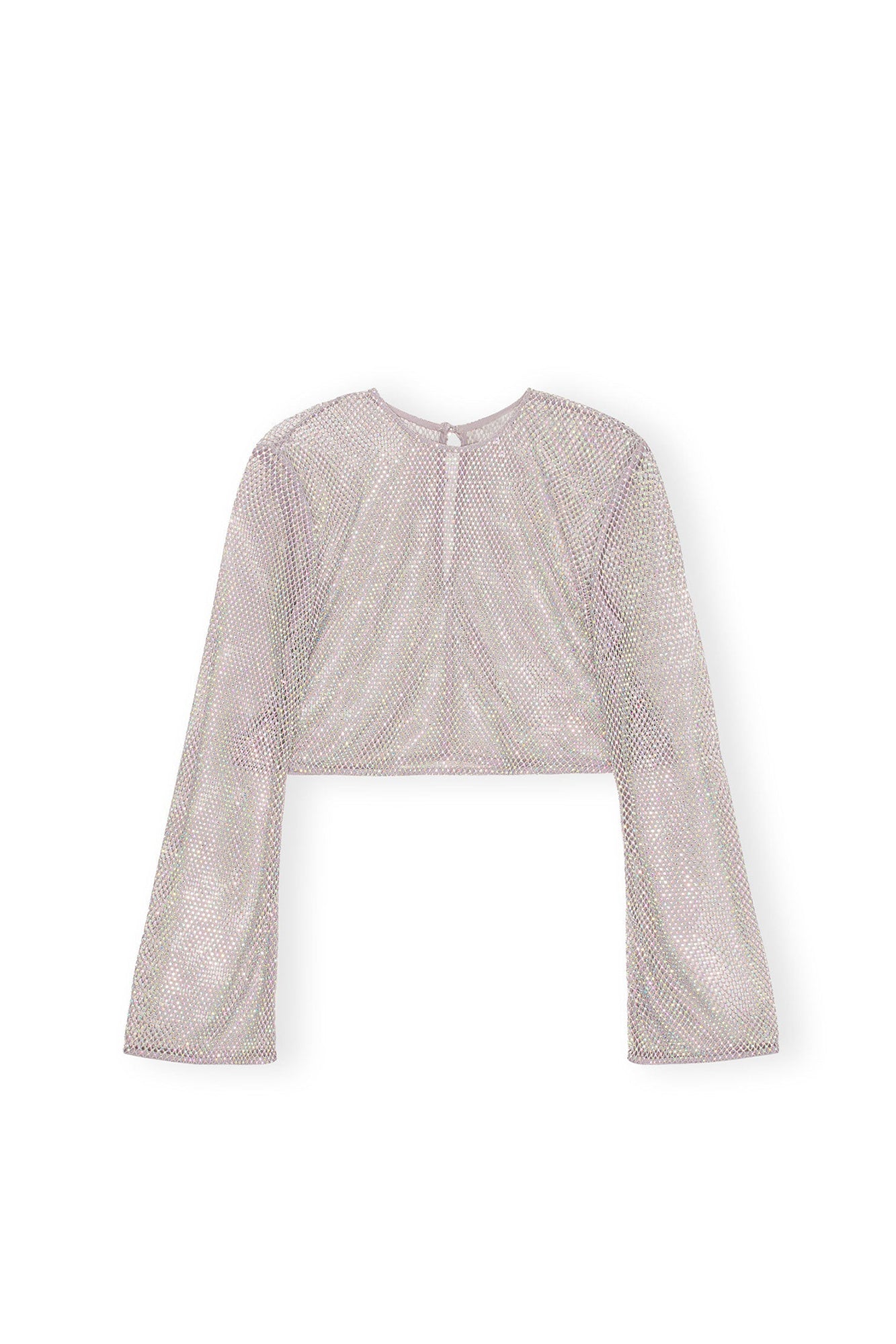 Blouse en résille ornée - Silver