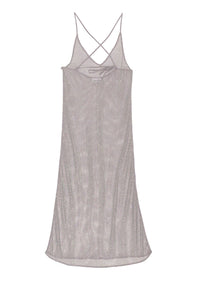 Robe ornementée en maille - Silver