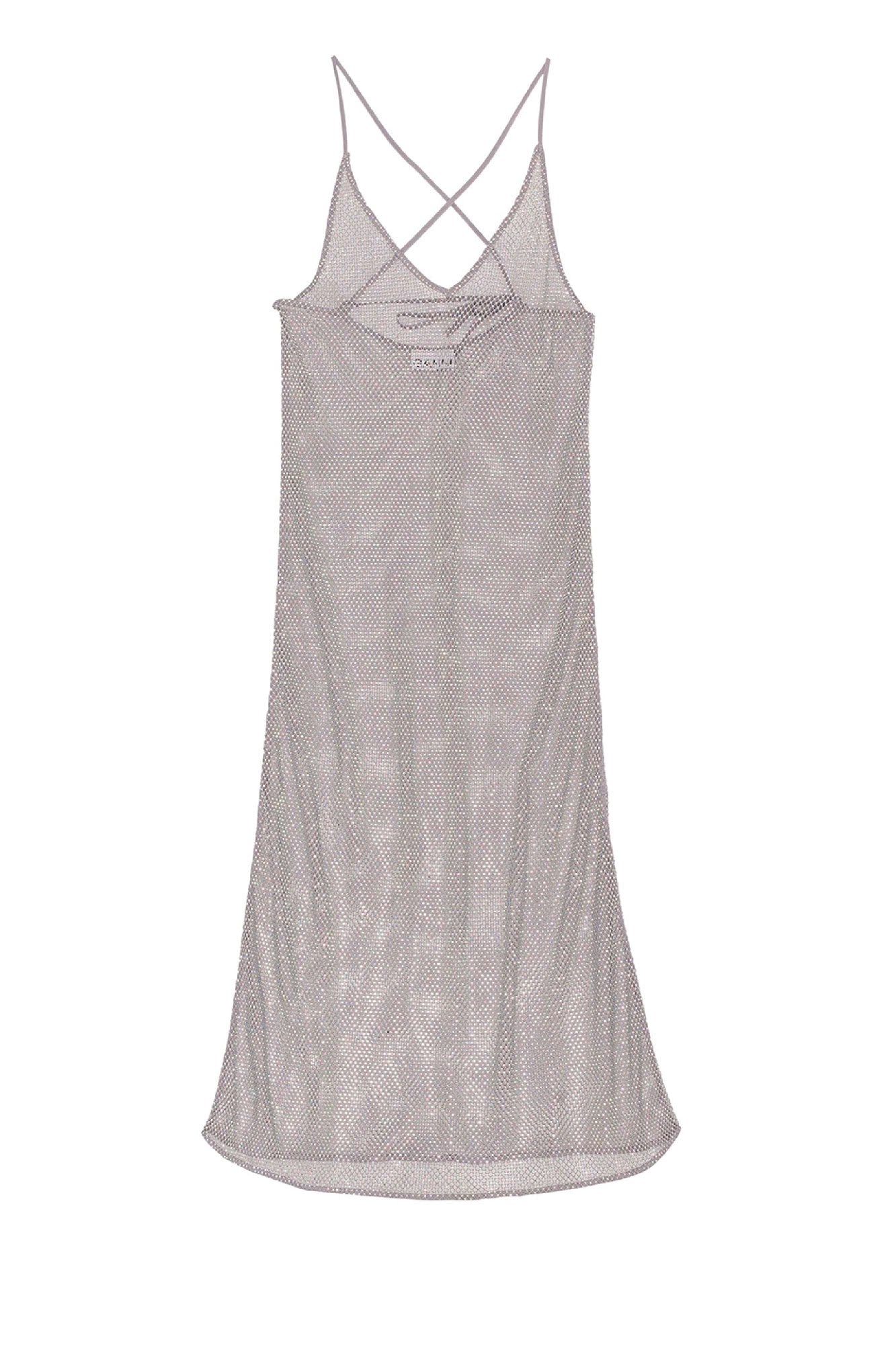 Robe ornementée en maille - Silver