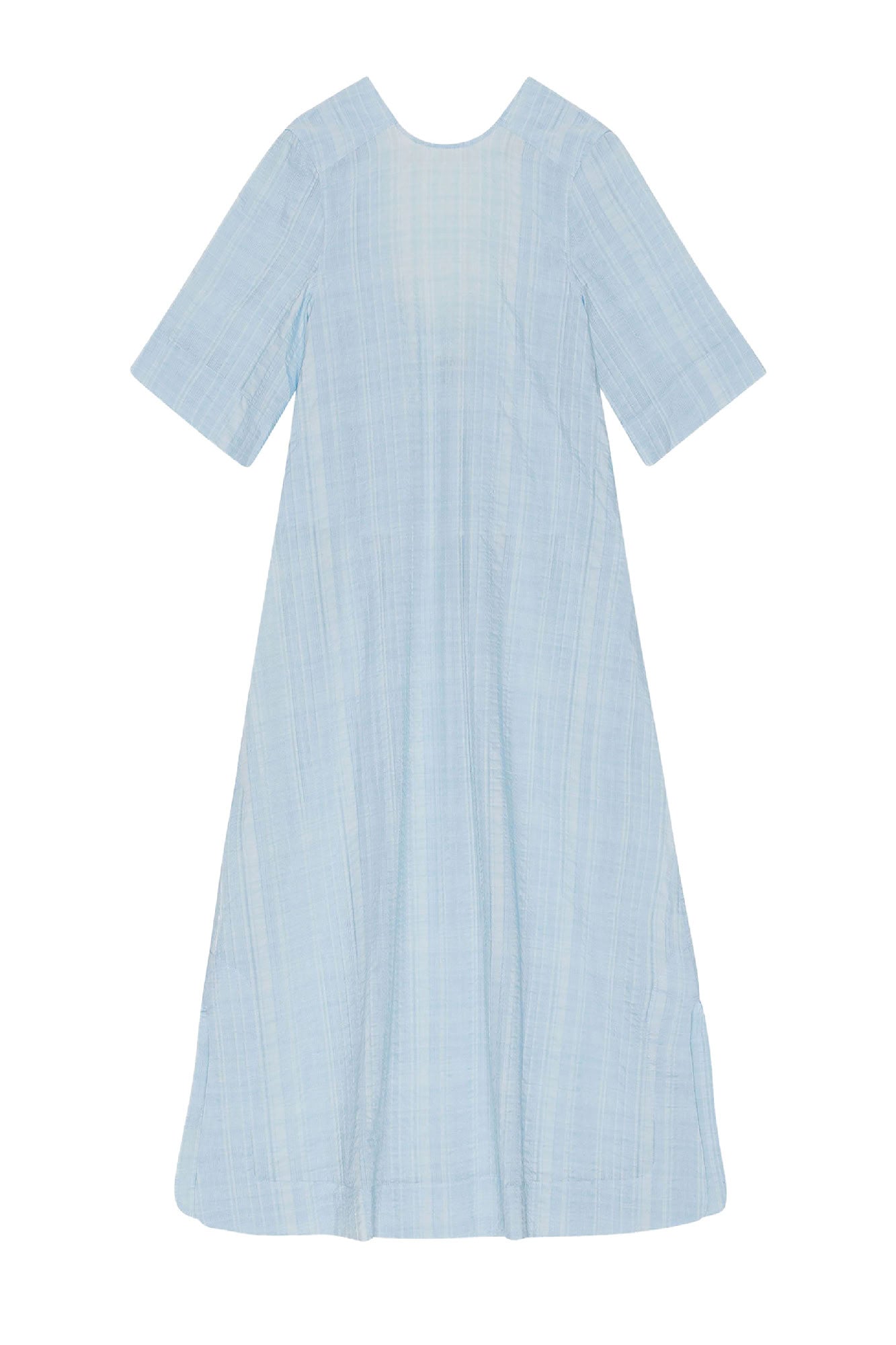 Robe longue à carreaux en crêpe - Ice Water