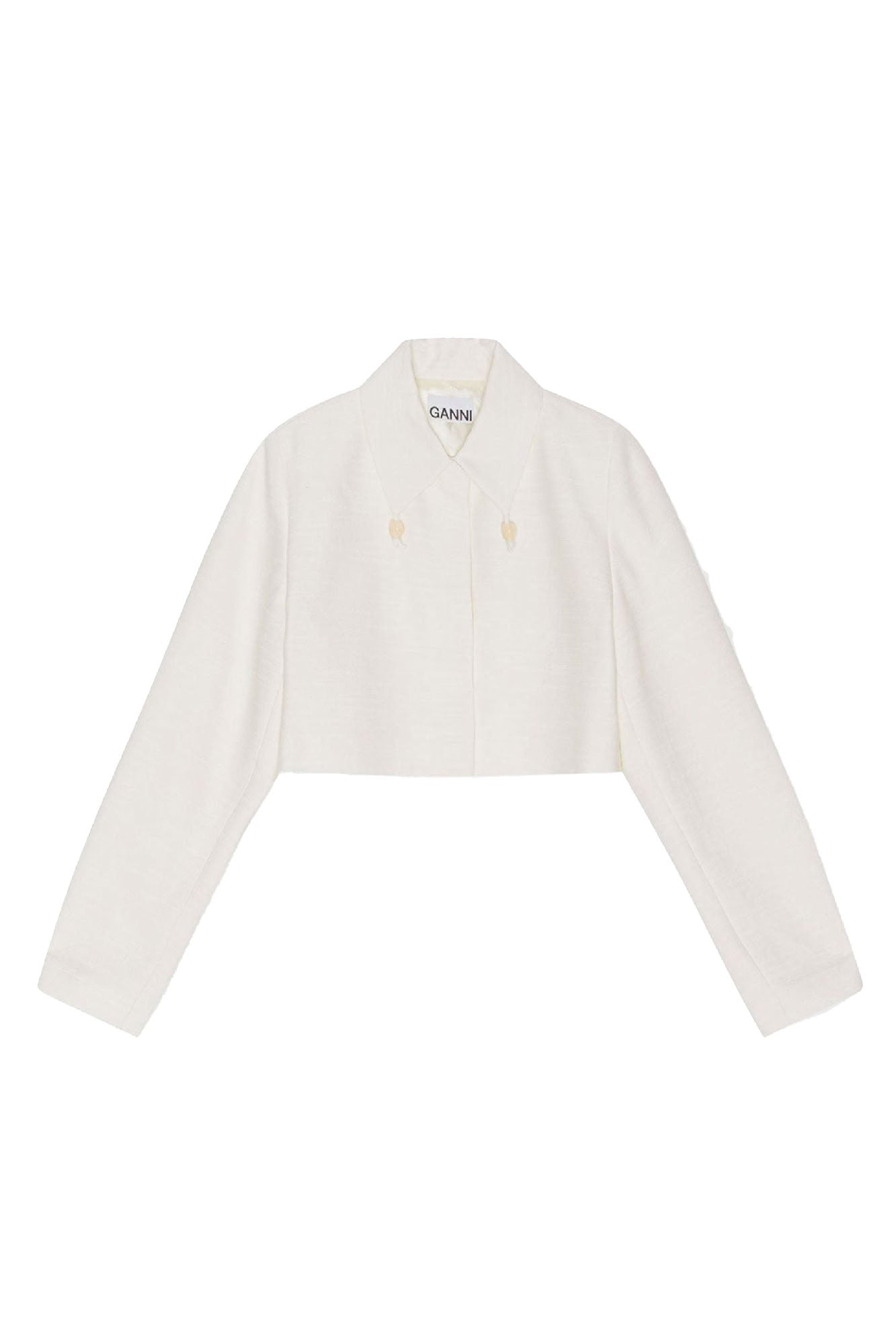 Blazer court texturé - Egret