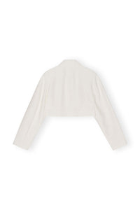 Blazer court texturé - Egret