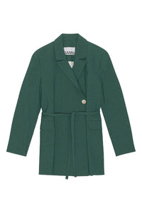 Blazer long drapé - Trekking Green