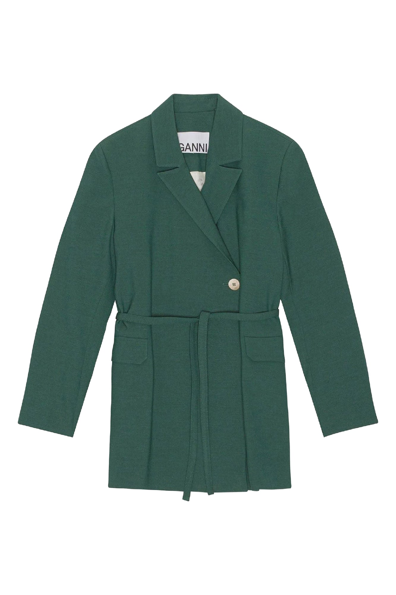 Blazer long drapé - Trekking Green