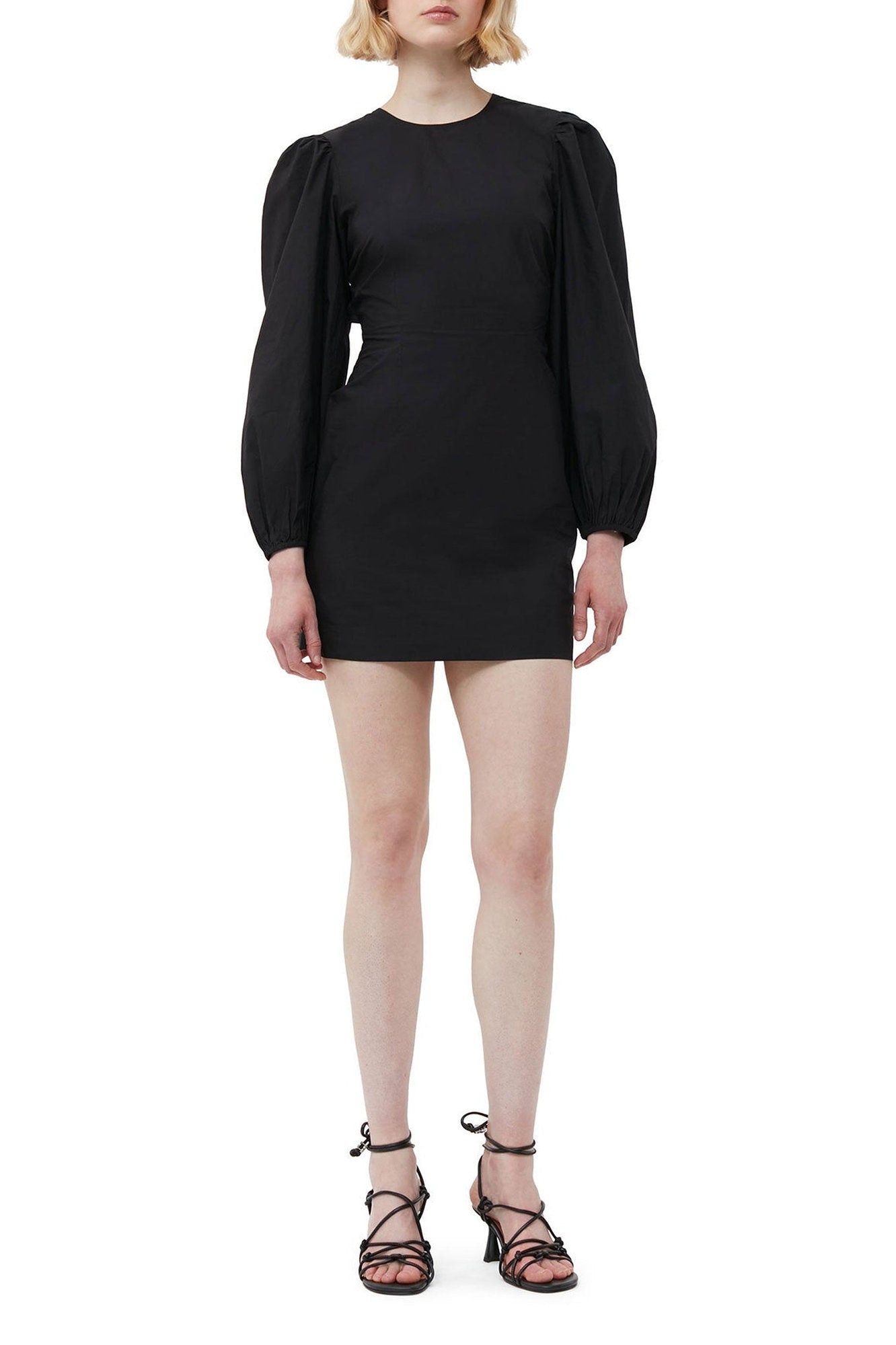 Robe courte à dos ouvert - Black