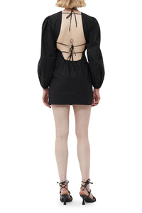 Robe courte à dos ouvert - Black