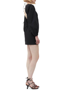 Robe courte à dos ouvert - Black