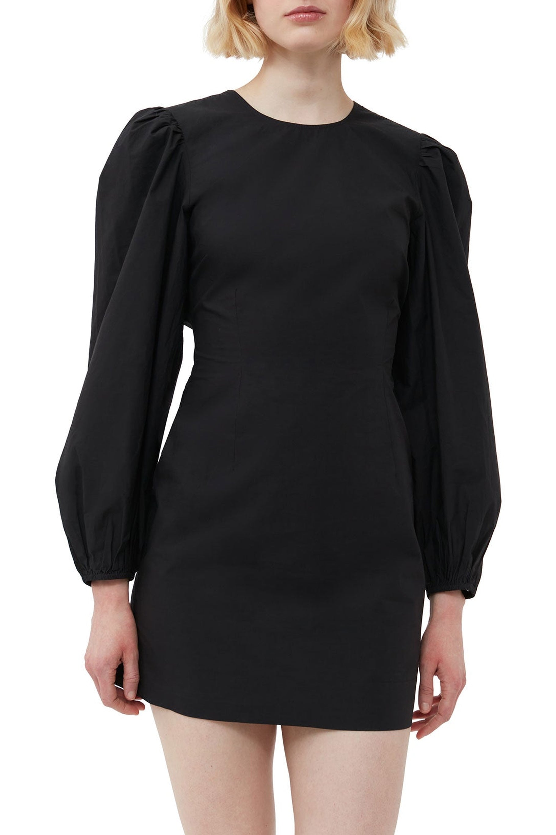 Robe courte à dos ouvert - Black