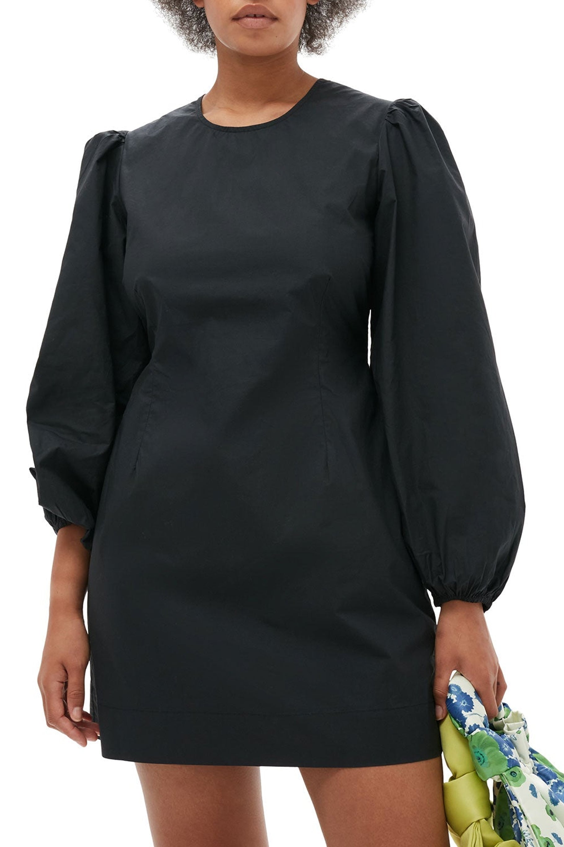Robe courte à dos ouvert - Black