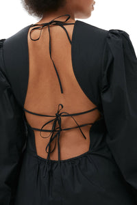 Robe courte à dos ouvert - Black