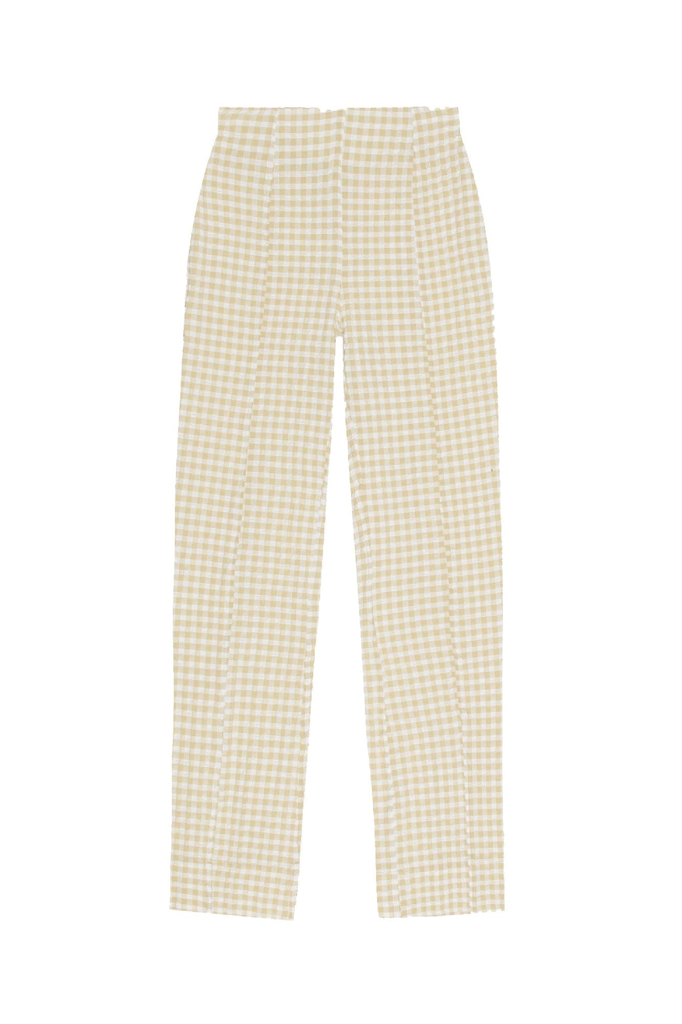 Pantalon court texturé en tissu - Pale Khaki