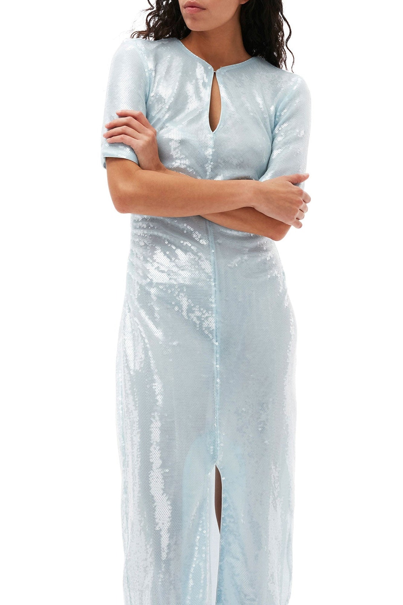 Robe longue légère à sequins - Ice Water