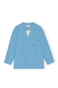 Blazer boxy croisé - Ethereal Blue