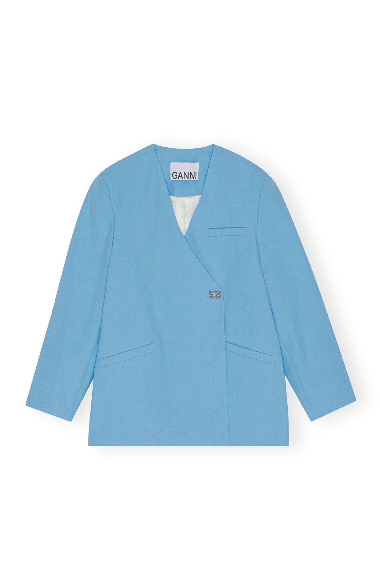 Blazer boxy croisé - Ethereal Blue