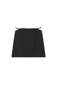 Jupe courte de tailleur en coton - Black