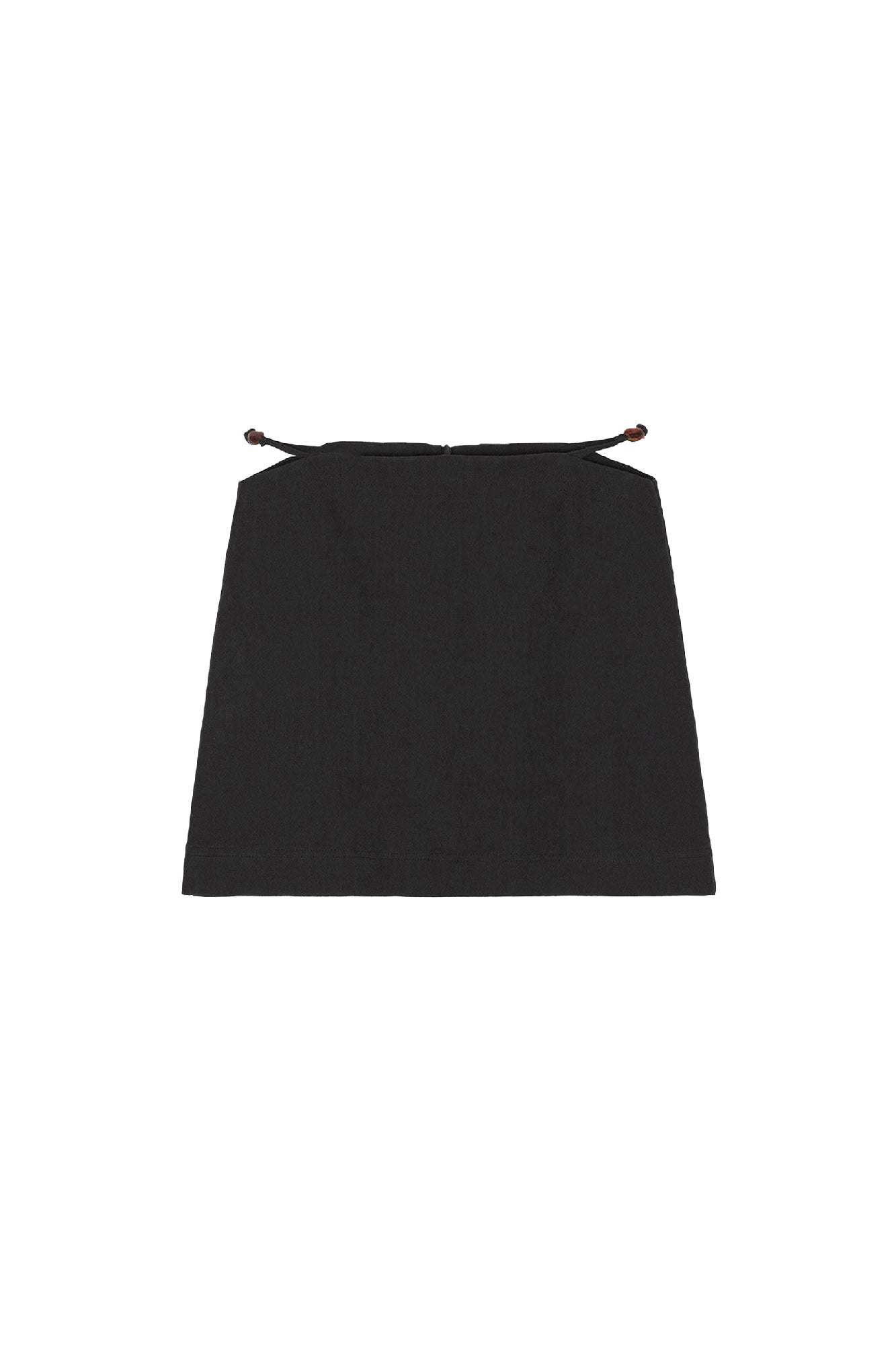 Jupe courte de tailleur en coton - Black