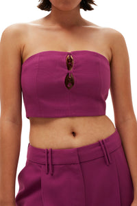 Top court sans manches - Purple Wine