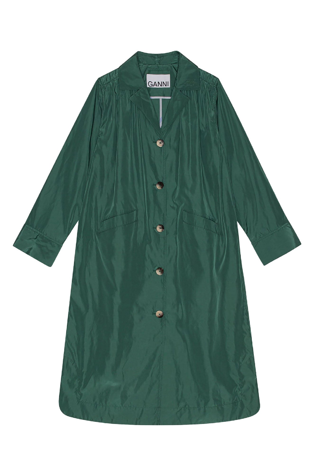 Manteau long Summer boutonné - Trekking Green