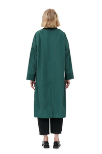 Manteau long Summer boutonné - Trekking Green