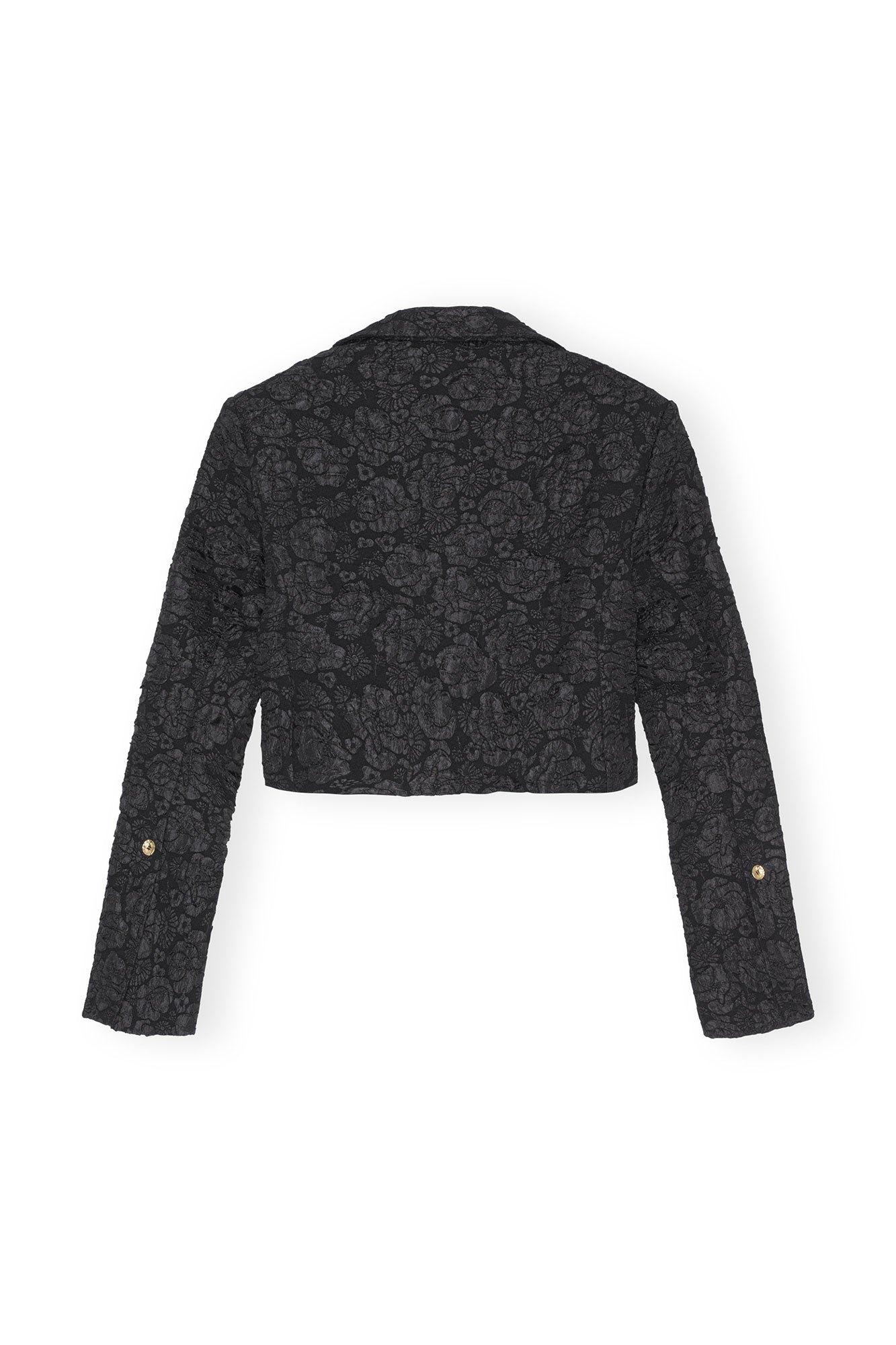 Blazer court en jacquard - Black
