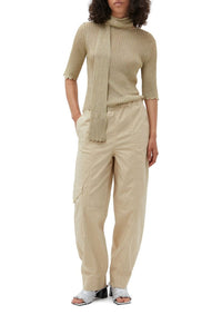 Pantalon incurvé élastique - Pale Khaki