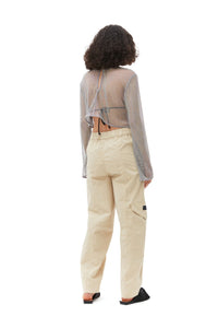 Pantalon incurvé élastique - Pale Khaki